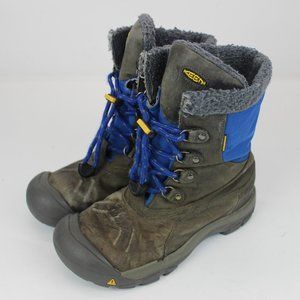 Women's Keen Leather Boots Gray & Blue  Size 6